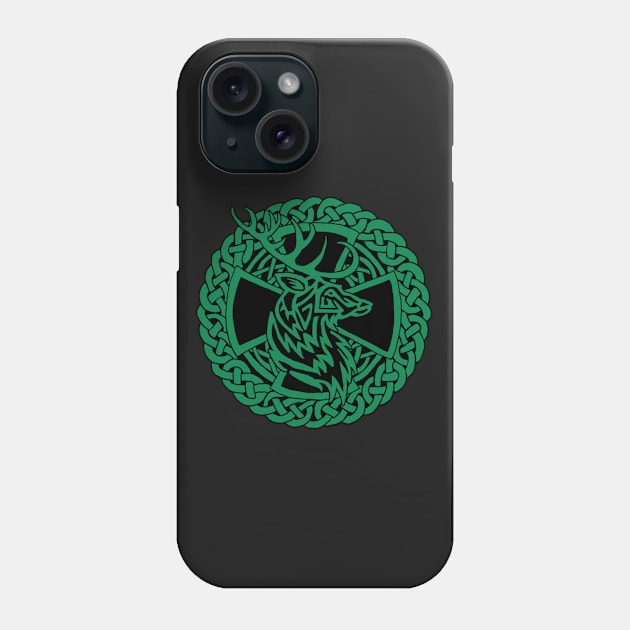 Celtic Deer Phone Case by Astrablink7