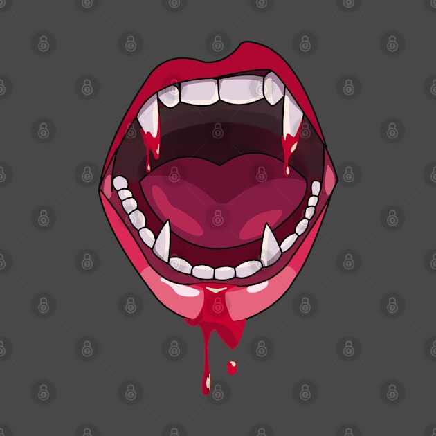 vampire mouth - vampire teeth by persa