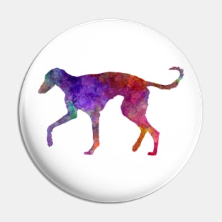 Polish Greyhound in watercolor Pin