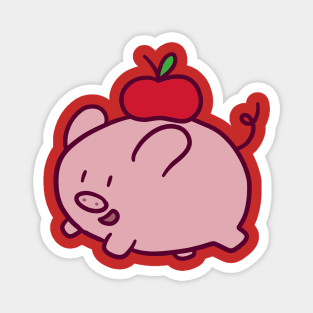 Apple Pig Magnet