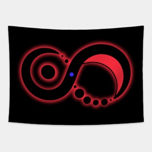 Solaris Moebius Rot (Logo klein) Tapestry
