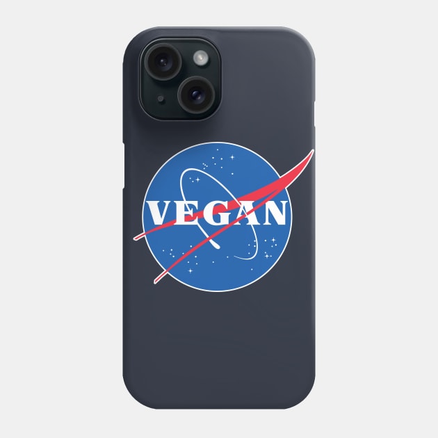 VEGAN - Nasa Parody Logo Design Phone Case by DankFutura