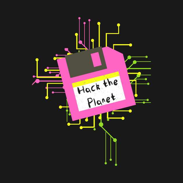 Hack the Planet Floppy by Kayllisti