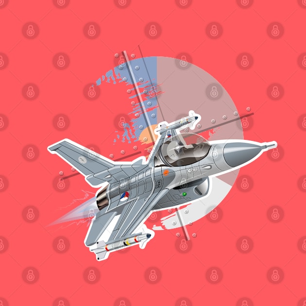Cartoon Fighter Plane by Mechanik