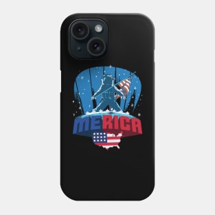 4th of July Astronaut patriotic astronaut moon landing Phone Case