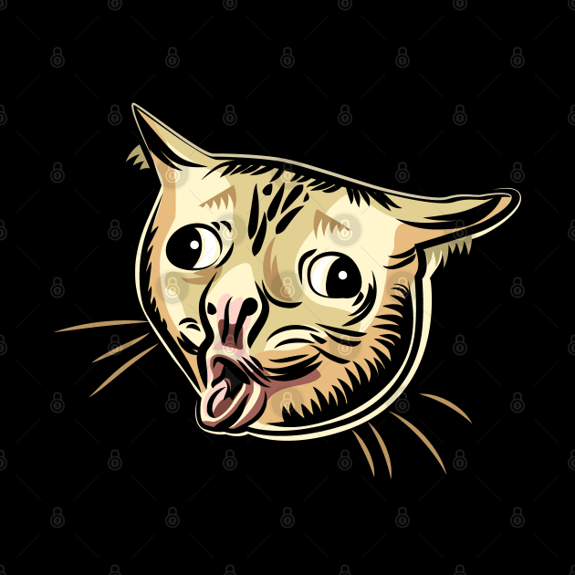Coughing Cat Meme by okpinsArtDesign