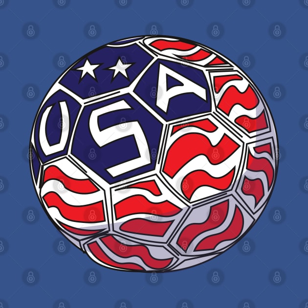 USA Soccer Ball by MAS Design Co