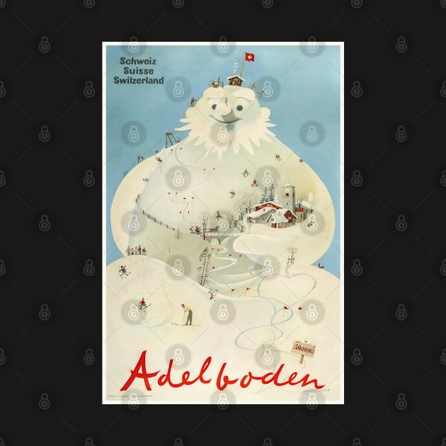 Adelboden,Schweiz, Ski Poster by BokeeLee