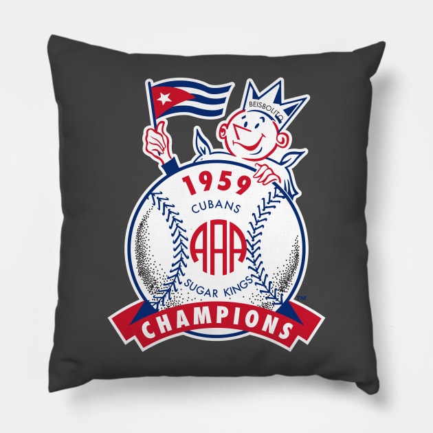 Havana Sugar Kings Pillow by Alema Art