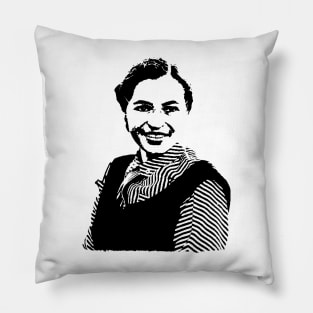 Rosa Parks Portrait Pillow