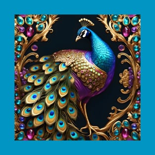 Bejewelled Peacock T-Shirt