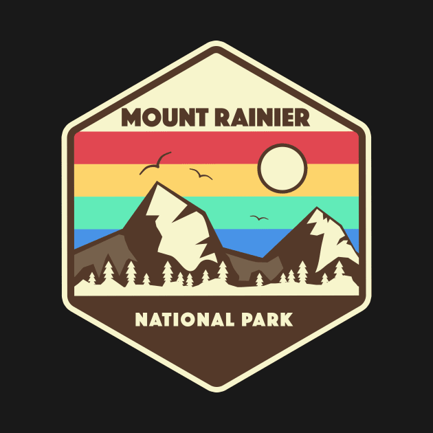 Mount Rainier National Park Retro by roamfree