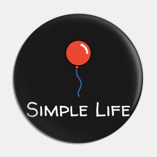 Simple Life - Red Balloon Pin