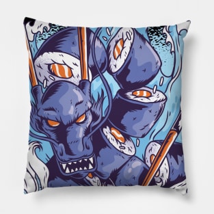 Great Sushi Dragon Pillow