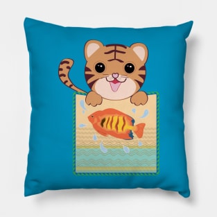 Lucky Pockets - The Year of the Tiger. Pillow