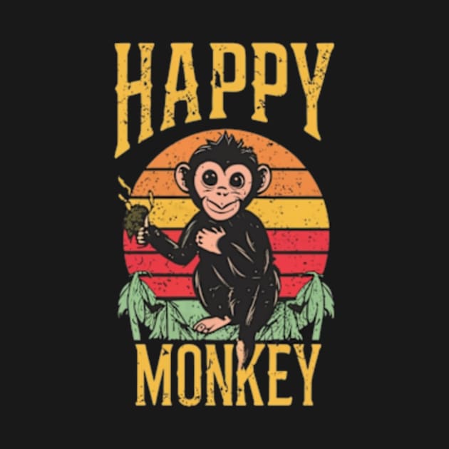 Happy Monkey by TshirtMA