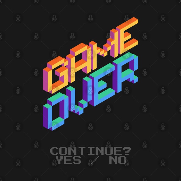 Retro Game Over by Merchmatics