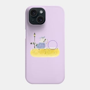 Raccoon with hoop Phone Case