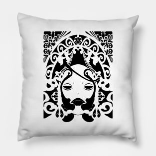 Grimoire Weiss (Black on White) Pillow