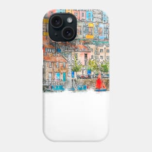 Bristol Harbour Landmark, Bristol Architecture Poster Phone Case