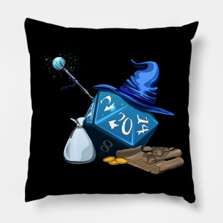 D20 Wizard Pillow