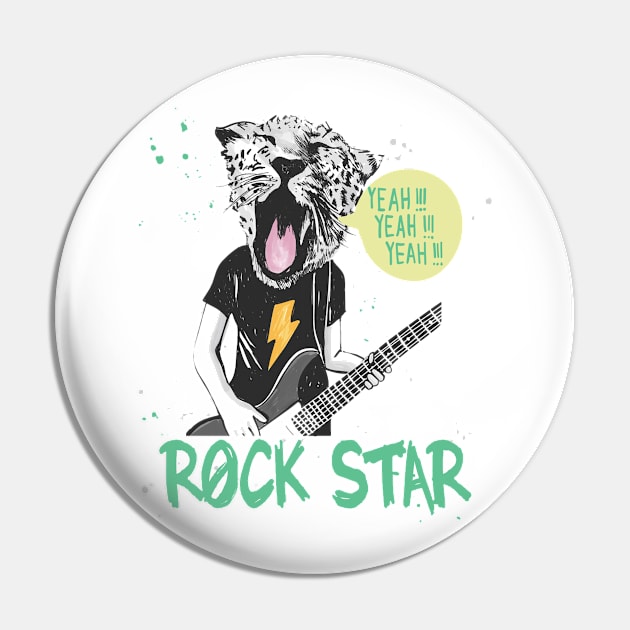 Rock star Pin by FunnyHedgehog