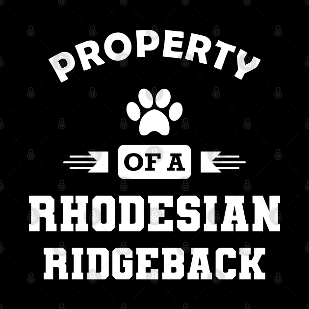 Rhodesian Ridgeback Dog - Property of a rhodesian ridgeback by KC Happy Shop