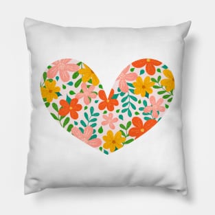 Floral heart Pillow