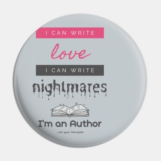 I'm An Author Pin