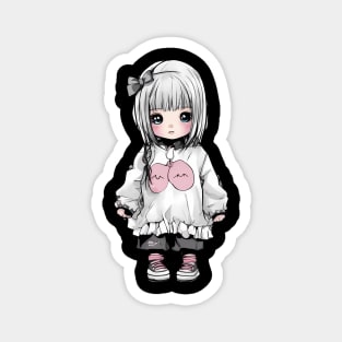 Sad Kawaii Girl Magnet