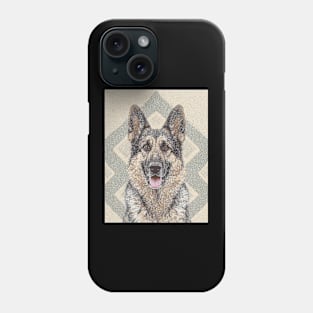 Dog Portrait - German Shepherd Phone Case