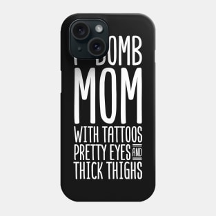 Mom with tattoos pretty eyes Phone Case