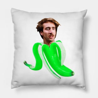 Nicholas cage banana Pillow