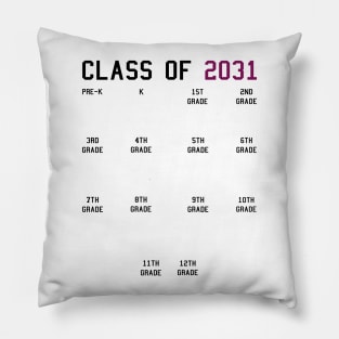 Class of 2031 Grow With Me Pillow