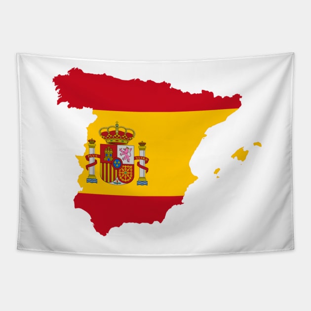 Spain Flag Tapestry by Islanr