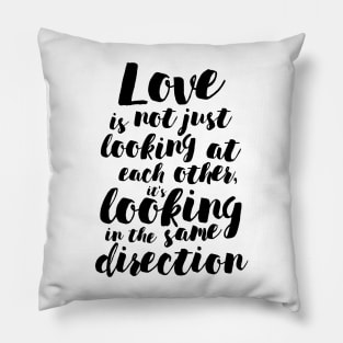 Looking at love Pillow