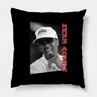 smiley sean combs - monochrome style Pillow