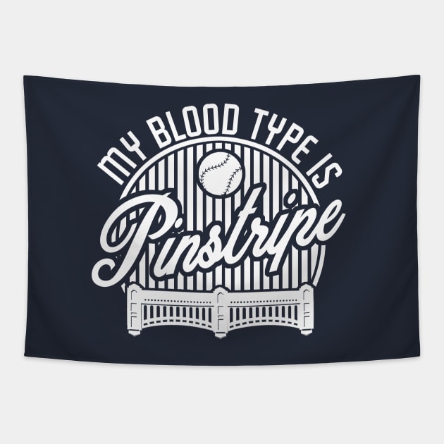 Blood Type: Pinstripe Round Tapestry by PopCultureShirts