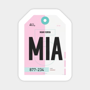 Miami Luggage Tag Magnet