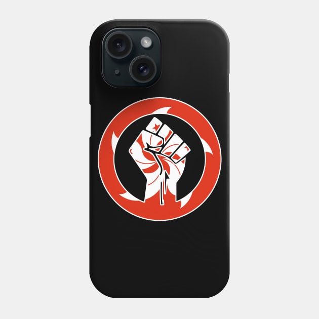 Black Lives Matter Fist Circled Flag Hong Kong Phone Case by aaallsmiles