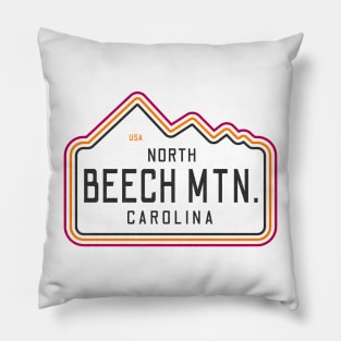 Visiting NC Mountain Cities Beech Mountain, NC Neon Range Pillow