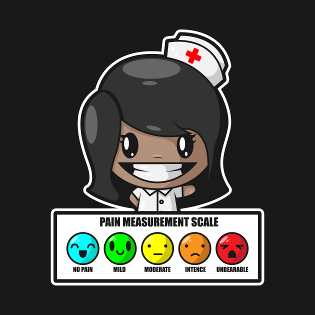 Black Nurse Pain Scale African American Black Pride Gift by SWIFTYSPADE