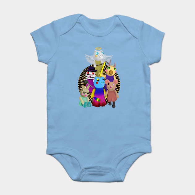 Piggy Roblox Family 2 Piggy Roblox Body Bebe Teepublic Fr - bebe roblox