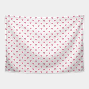 heart pattern aesthetic pinterest coquette dollette nymphette pink Tapestry