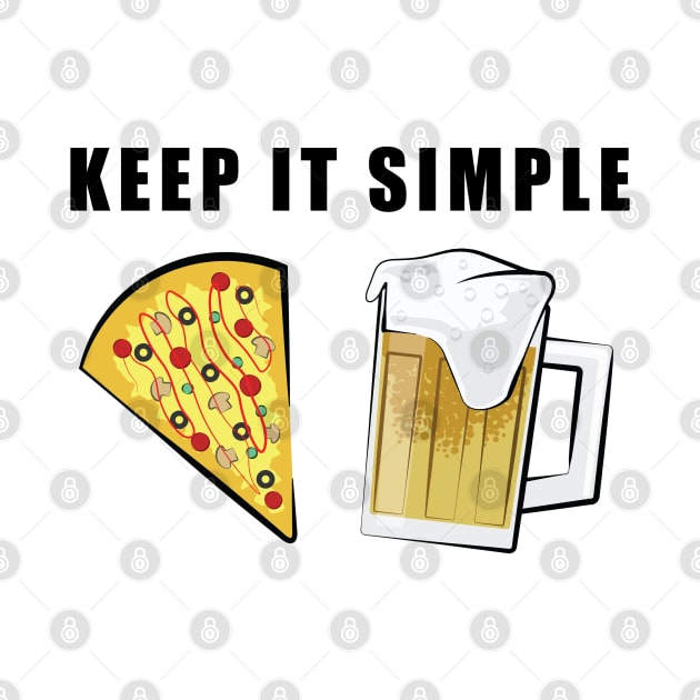 Keep It Simple - Pizza and Beer by DesignWood Atelier