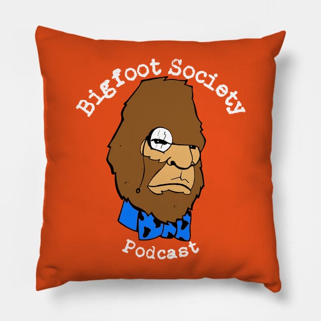 Bigfoot Society Podcast Pillow by bigfootsociety