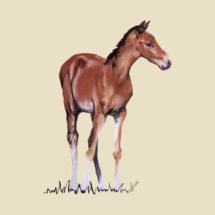 Horse - Foal Drawing T-Shirt