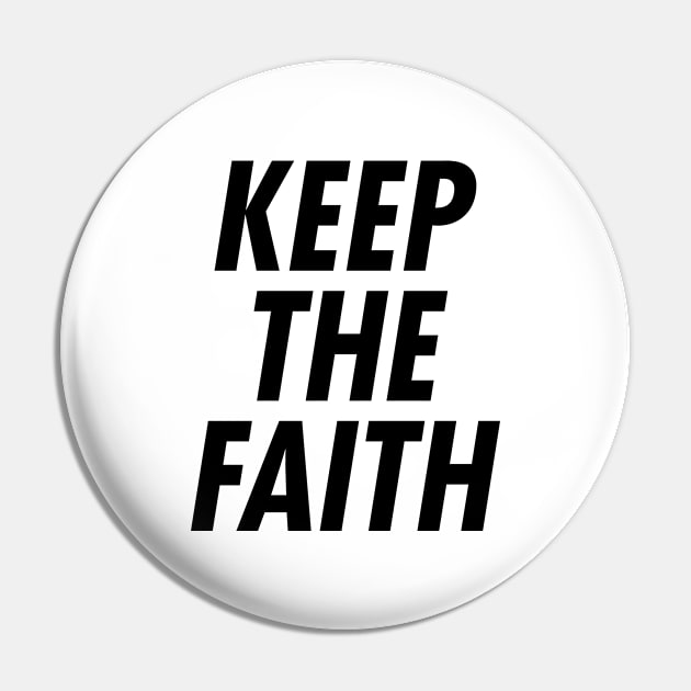 keep the Faith - Black Ink Pin by Crossight_Overclothes