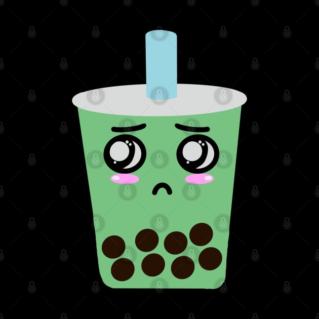 Sad matcha boba by tothemoons