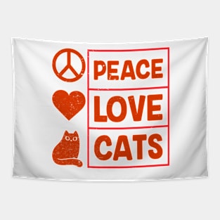 place love cats Tapestry